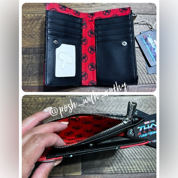 Loungefly Marvel Thor Love and Thunder Flap Wallet, NWT - Picture 4 of 6